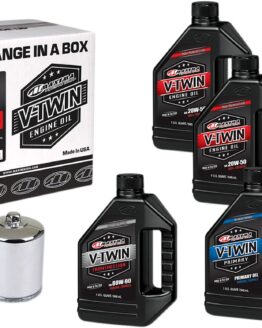 V-Twin Oil Change Kit Synthetic w/ Chrome Filter Twin Cam