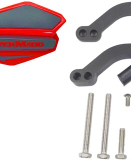 Powermadd Red & Black Star Handguard Kit with MC/ATV Mounts