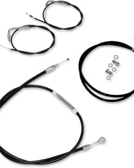 Extended Cable Kit Black 12" Apehangers