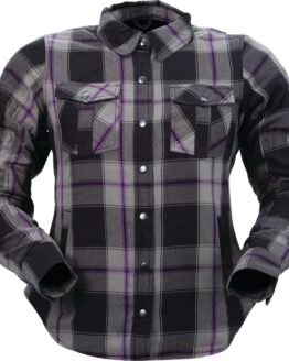 Z1R Women's Ashwood Flannel Jacket Purple 2W