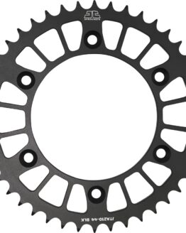 Black Aluminum Rear Sprocket - 44 Tooth 520
