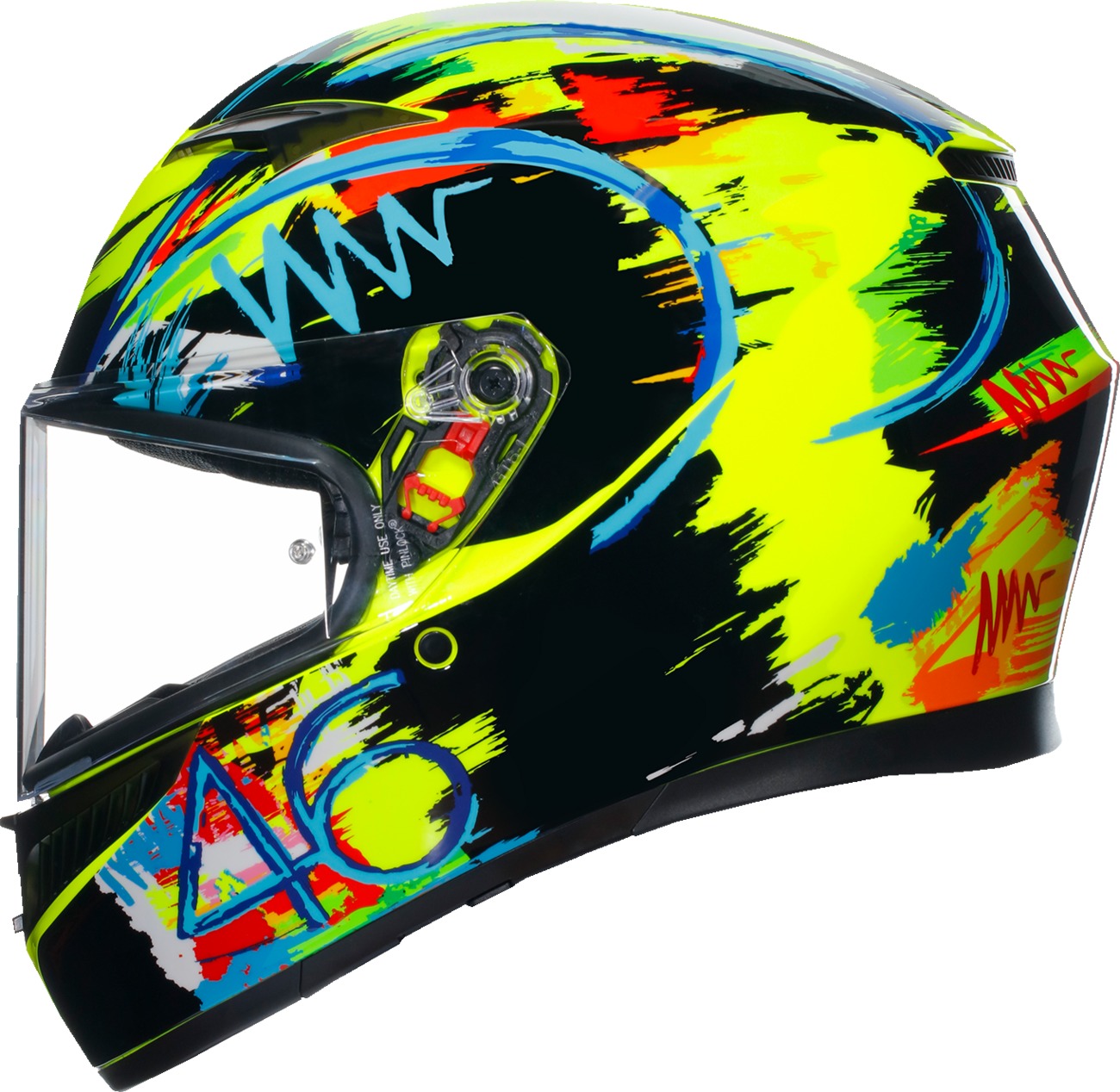 AGV K3 Rossi Winter Test 2019 Full Face Helmet Yellow 2XL - Image 4