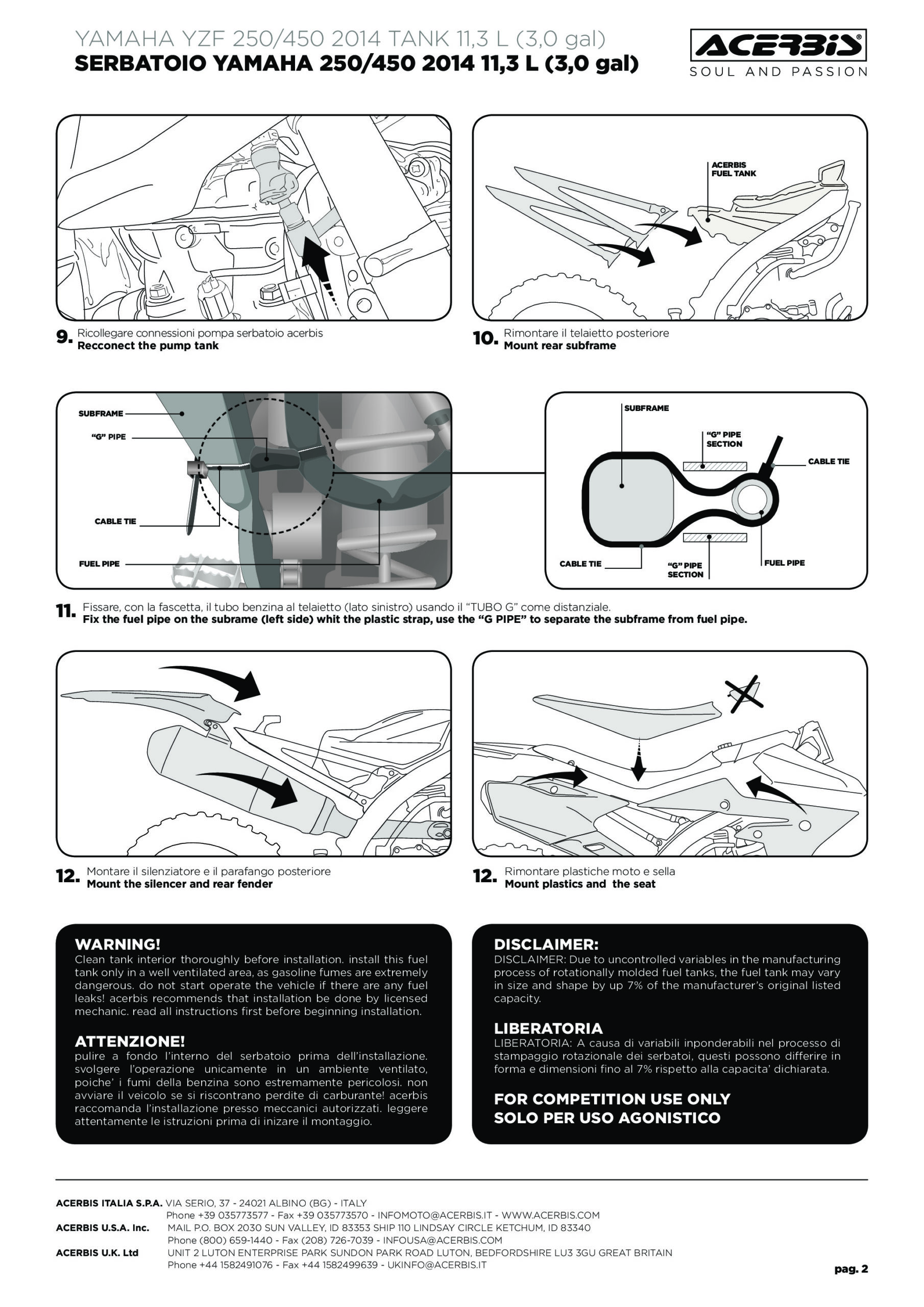 3 Gallon Large Capacity Fuel Tank - Natural - Image 3