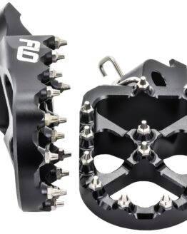 FLO Motorsports Pro Series Foot Pegs Black For Honda/Kawasaki 50/70/110