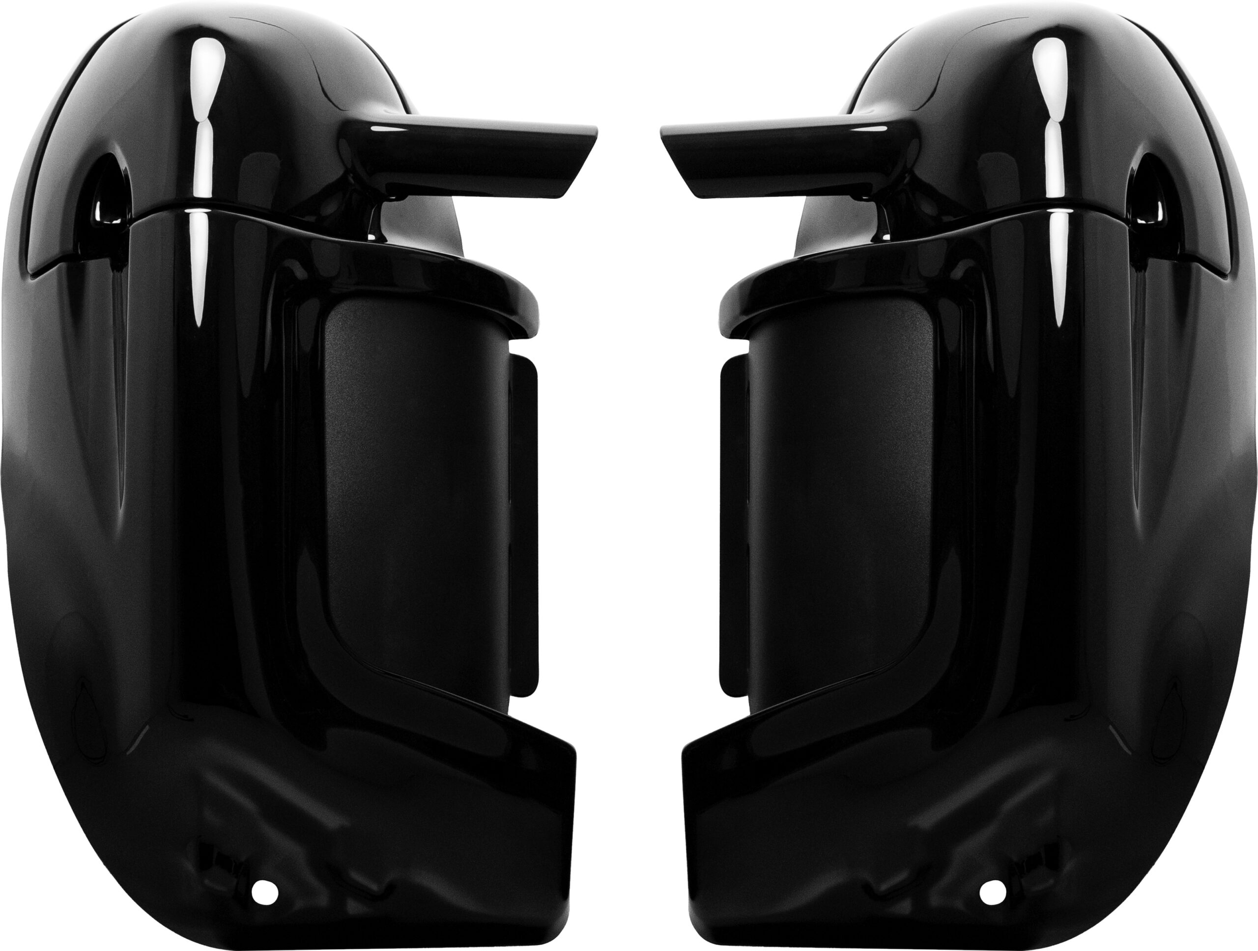 Saddle Tramp Lower Fairing Speaker Mounts Black For Harley FL Touring 83-13 - Image 3