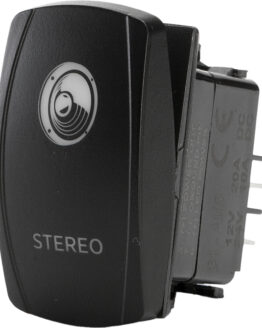 "Stereo" Illuminated Rocker Switch