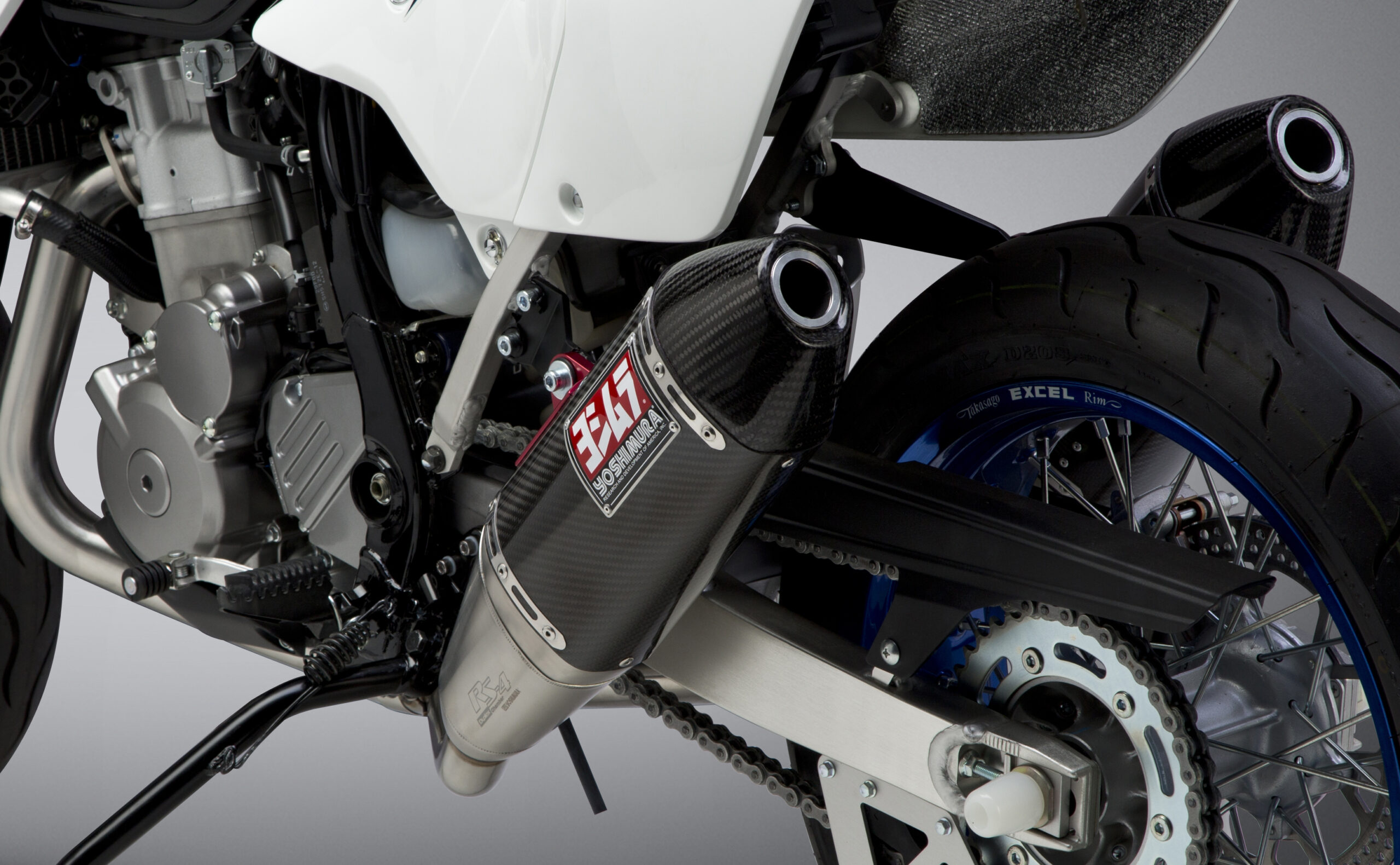 Yoshimura RS4 Carbon Fiber Dual Exhaust System Black Fits DRZ400 S/SM KLX400 - Image 4