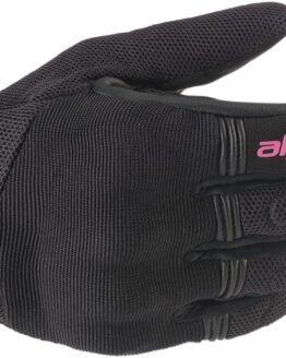 Women's Copper Street Riding Gloves Black/Pink Large