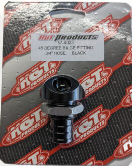 Black 45 Degree Bilge Fitting - 3/4" Hose