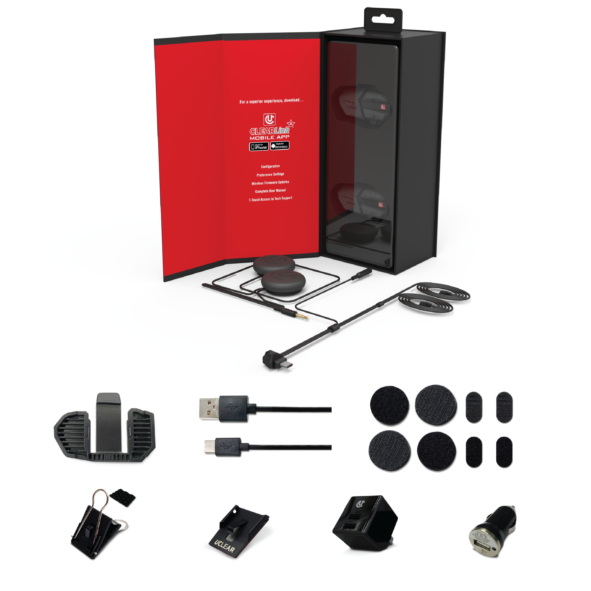 UCLEAR Motion HDX-V Dual Kit Helmet Audio System - Image 4