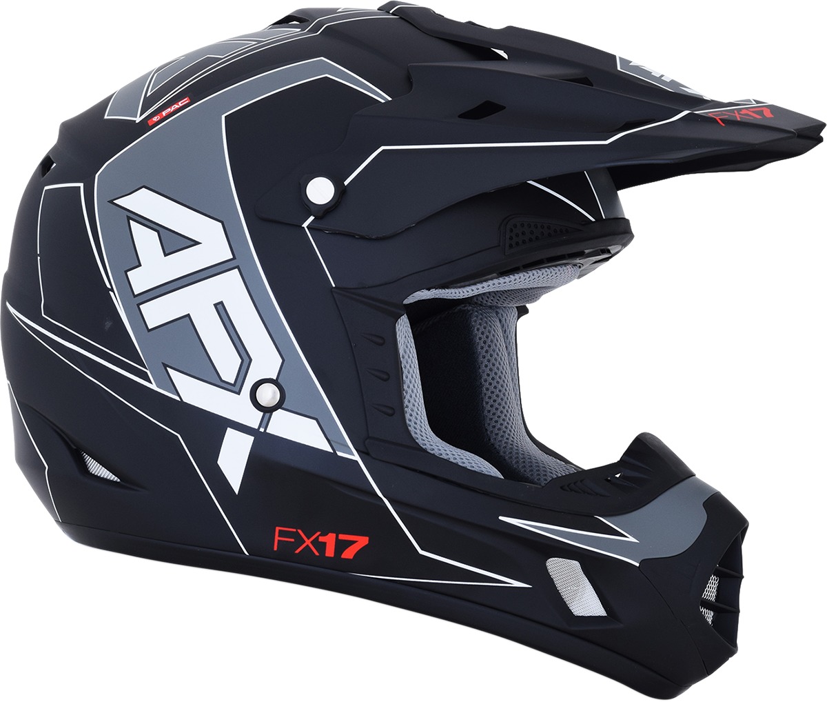FX-17 Full Face Offroad Helmet Matte Black X-Large - Image 5