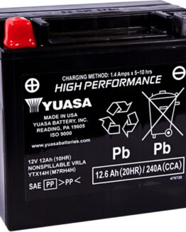 Yuasa Ytx14h Maintenance Free Agm 12-volt Battery
