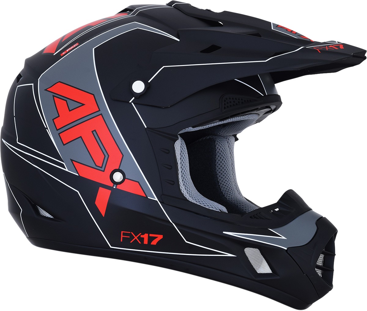 FX-17 Full Face Offroad Helmet Matte Red 2X-Large - Image 4