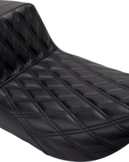 Le Pera Kickflip Seat Double Diamond Black For Harley FLHT/FLTR