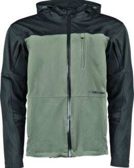 Fame and Fortune Jacket Black/Olive - Large