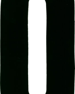 #0 4" Tall Black "Extreme" Stick-On Race Numbers - 3 Pack