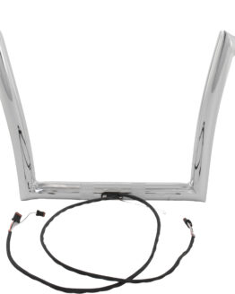 Pre-Wired Monkey Handlebar Chrome 12"