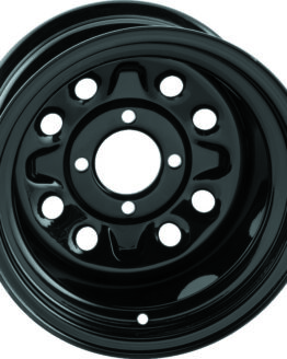 QuadBoss Steely Wheel 12x7 2+5 4/4 Black