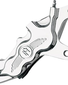 Chrome Front 6 Piston Differential Bore Caliper for Harley