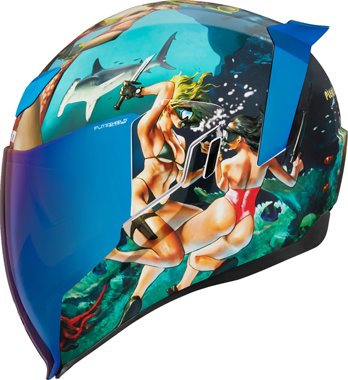 Airflite Pleasuredome4 Helmet Blue XL - Image 4