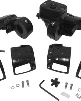 Black Handlebar Controls 11/16" W/O Switches by Harddrive Fits 1996-2006