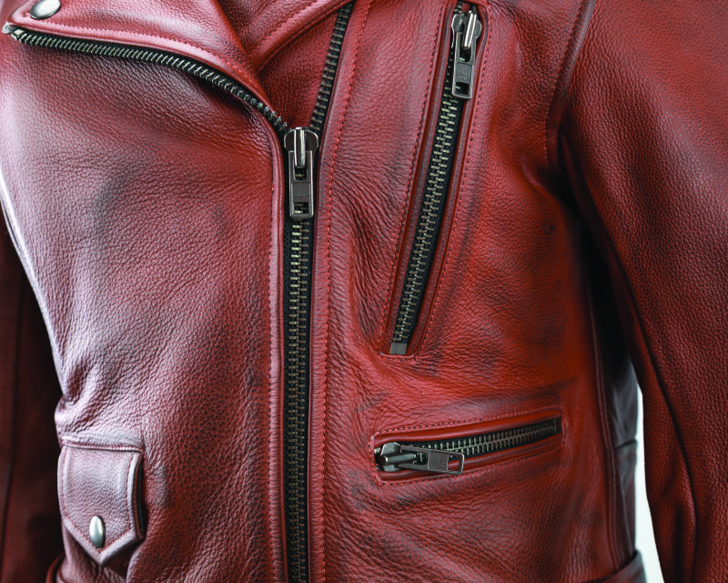 Kuryakyn Arabian Spice Leather Jacket Red Womens Small - Image 5