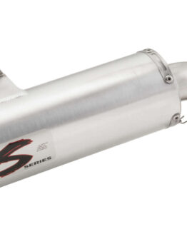 Big Gun ECO Series Slip-On Exhaust Silver Fits Yamaha YFZ450R/X