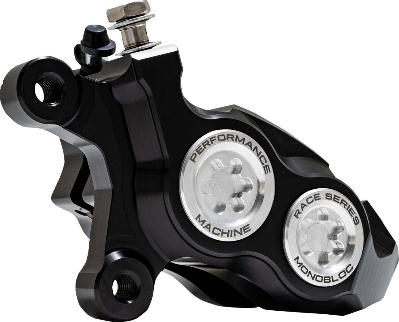 Performance Machine 137x4B Left Brake Caliper Black for Harley-Davidson - Image 3