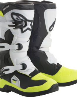 Tech 3S Boots Black/White/Yellow Size 5