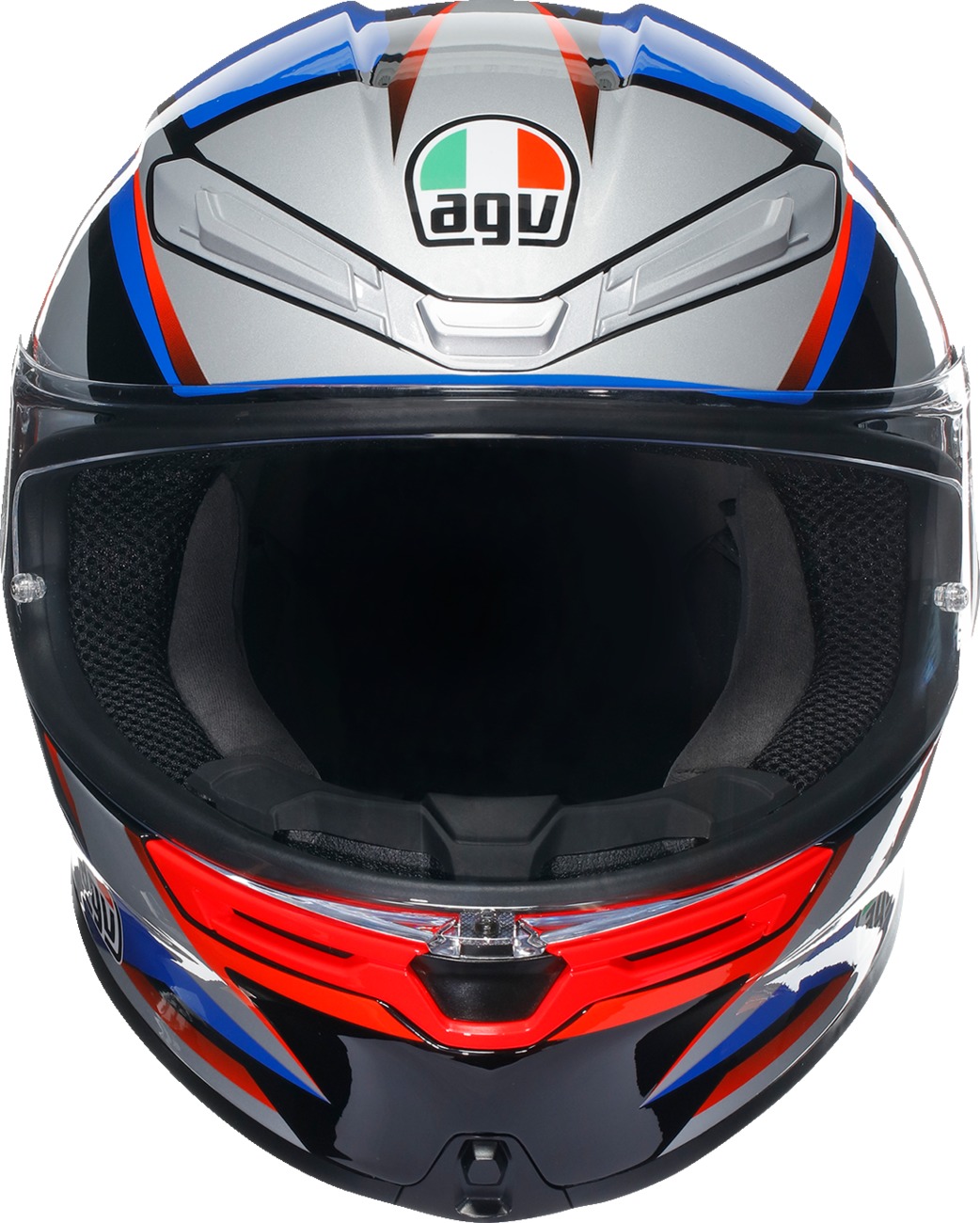 AGV K6 S Slashcut Full Face Helmet Black/Red/Blue Large - Image 3