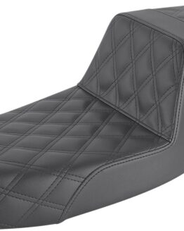 Step-Up Lattice Stitched 2-Up Seat Black Gel/Foam