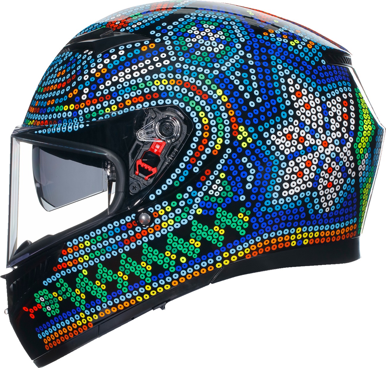 AGV K3 Rossi Winter Test 2018 Helmet Large Multi-Color - Image 3