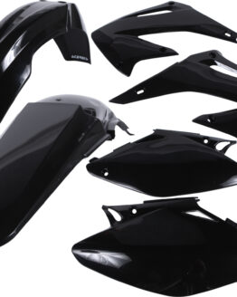 Acerbis Black Plastic Kit 6pc Fits 04-07 Honda CR125R CR250R