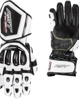RST Tractech EVO 4 CE Leather Gloves White/Black Small