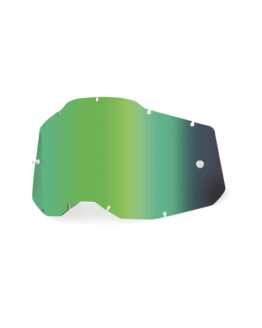 100% Accuri 2/Racecraft 2/Strata 2 Mirror Green Adult Goggle Lens