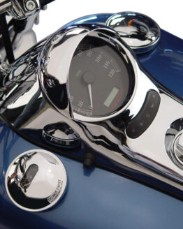 National Cycle Speedometer Glare Stopper Chrome For 04-07 FLHRS Road King Custom