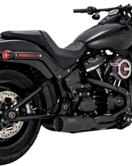 Vance & Hines Hi-Output 2-into-1 Short Exhaust Black For Harley Softail