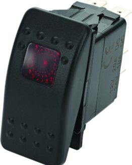 DragonFire Racing Lighted On/Off Rocker Switch Red LED