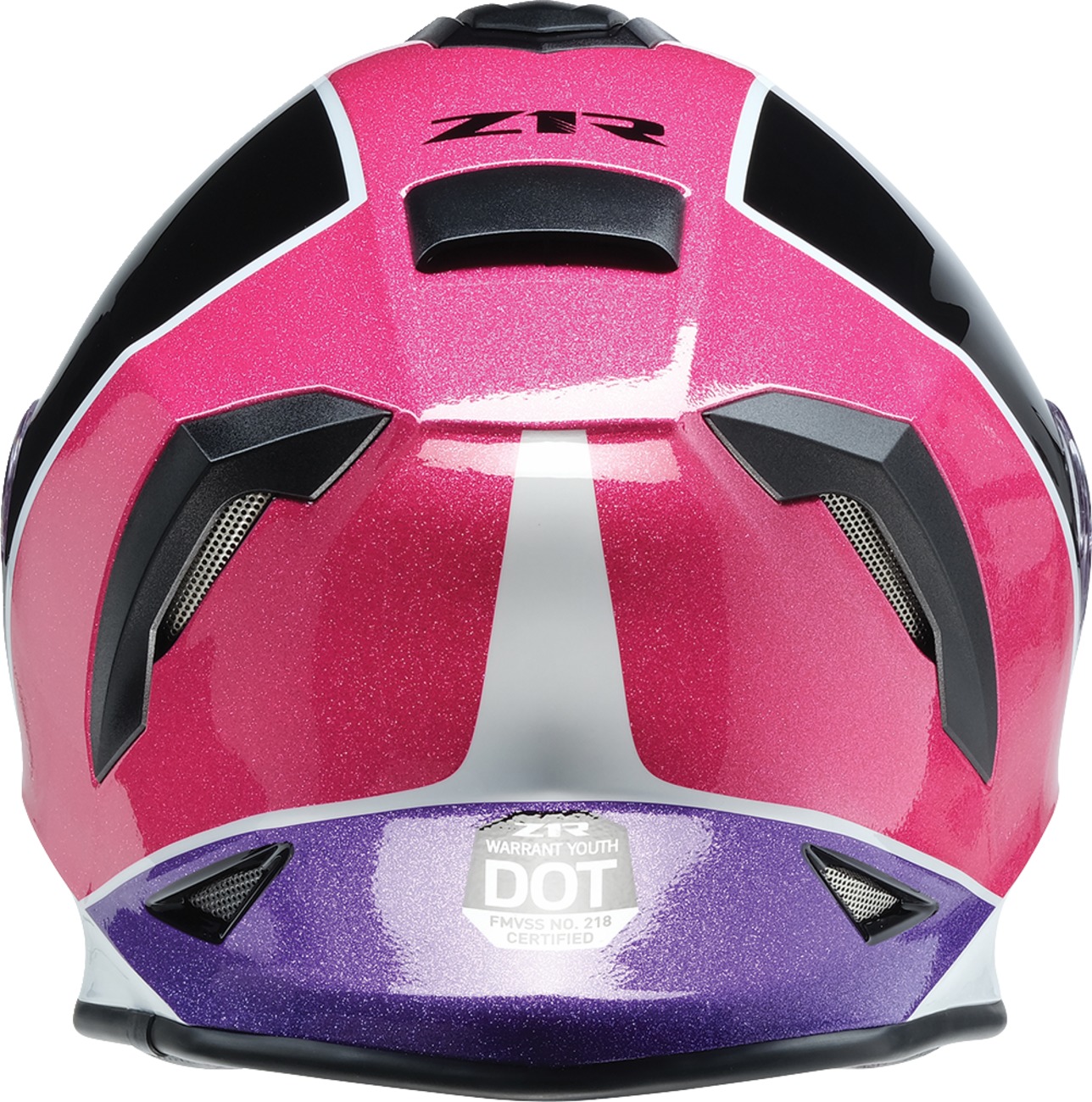 Z1R Youth Warrant Fresh Pow Snow Helmet - M, Purple/Pink - Image 3