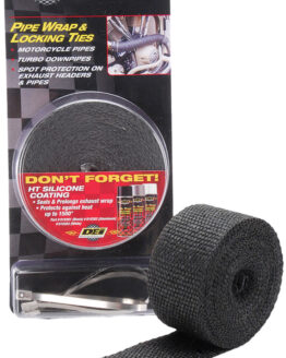 Exhaust Pipe Wrap & Locking Ties (Black)