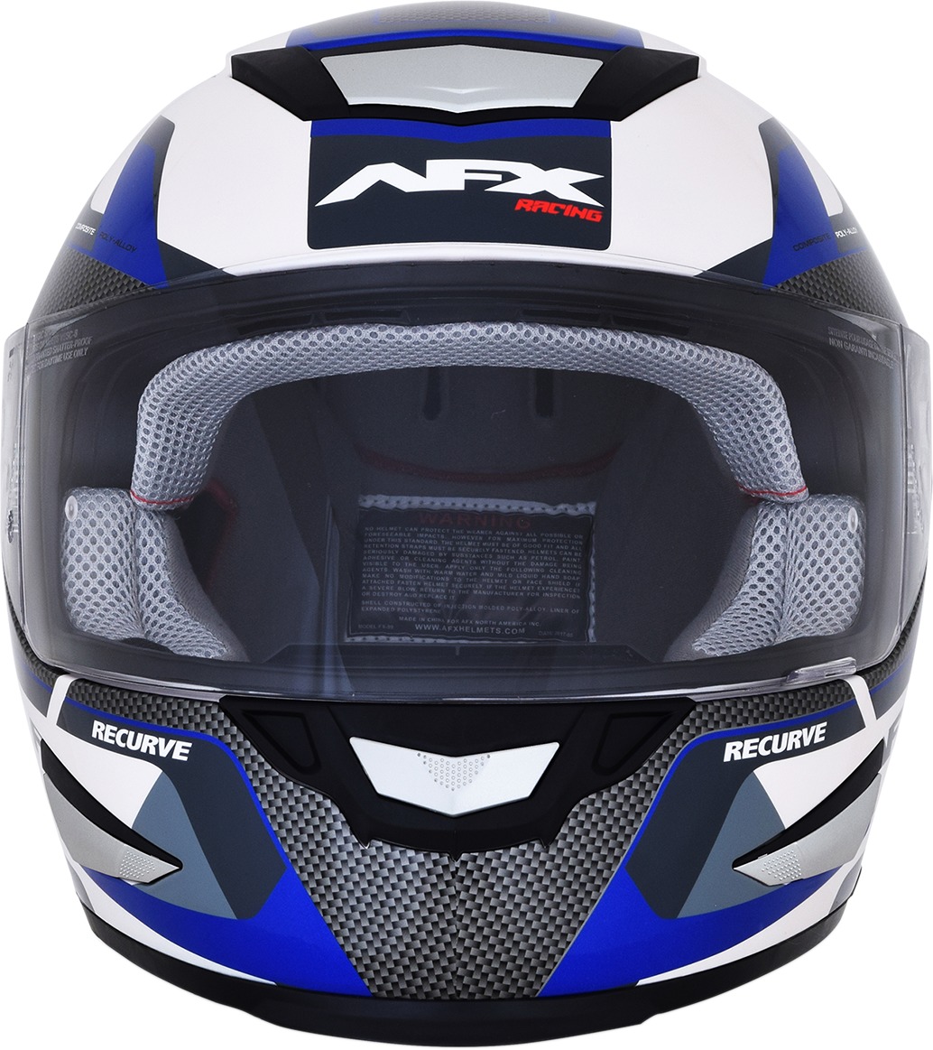 FX-99 Full Face Street Helmet Blue Small - Image 3