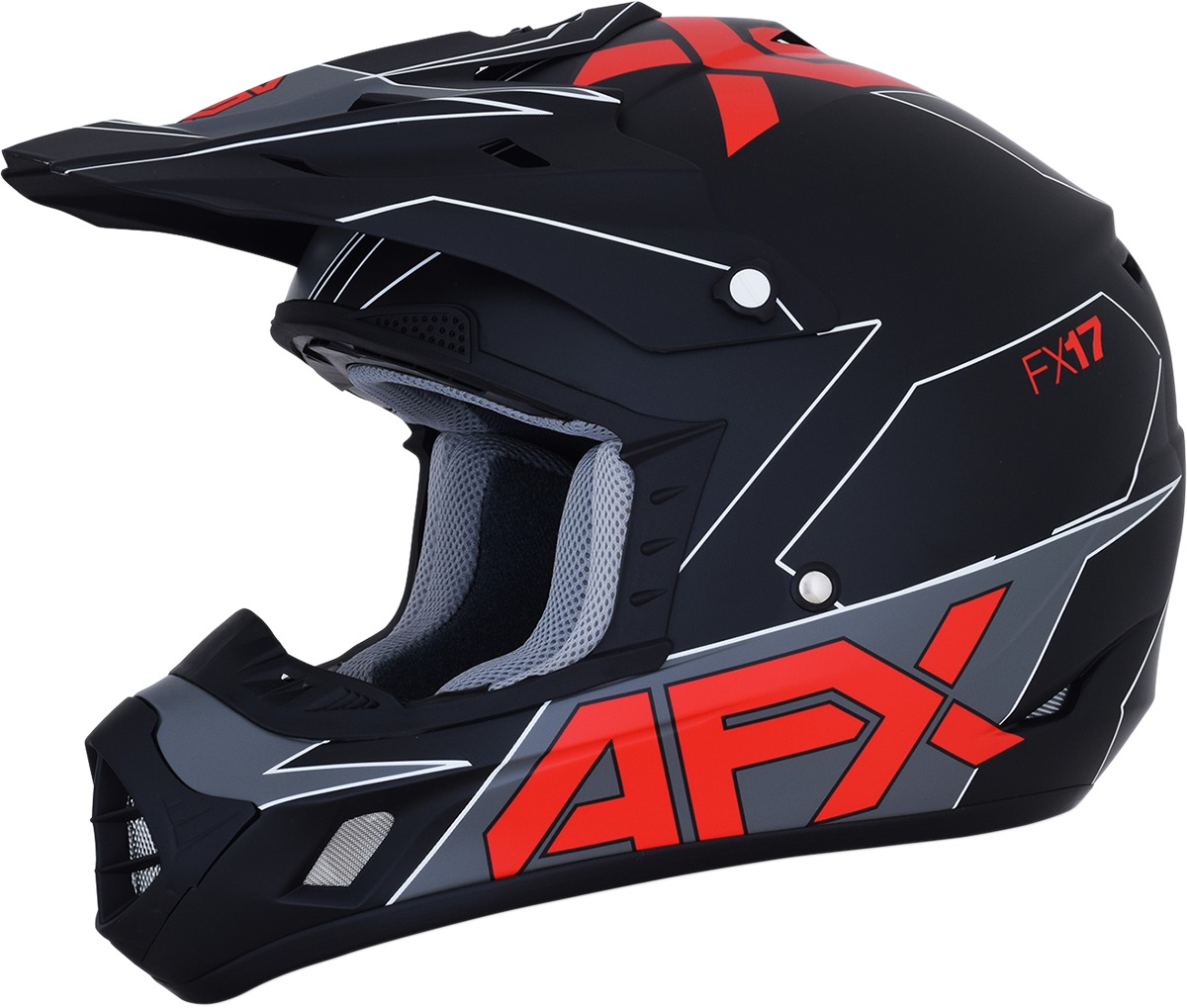 FX-17 Full Face Offroad Helmet Matte Red 2X-Large - Image 6