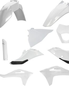 21-23 GasGas EC250/300/250F/350F Full Plastic Kit - White/Black