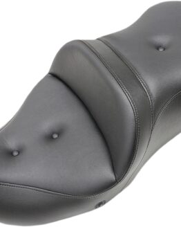 Heated Road Sofa Leather Pillow 2-Up Seat Black Gel