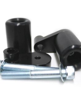 Shogun No Cut Frame Sliders Black Fits 2024 Kawasaki Ninja 500