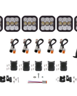 SS5 Sport Universal CrossLink 6-Pod Lightbar - White Combo