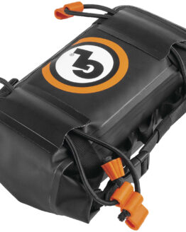 Roll Top Fender Bag Black/Orange