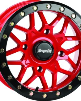 Typhon Wheel 15X7 4/156 5+2 +10 Machined Red