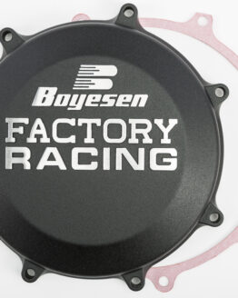 Boyesen Black Factory Racing Clutch Cover Fits 19-20 Kawasaki KX450