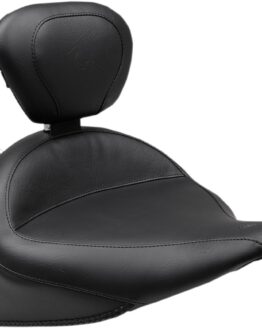 Wide Smooth Naugahyde Solo Seat w/Backrest